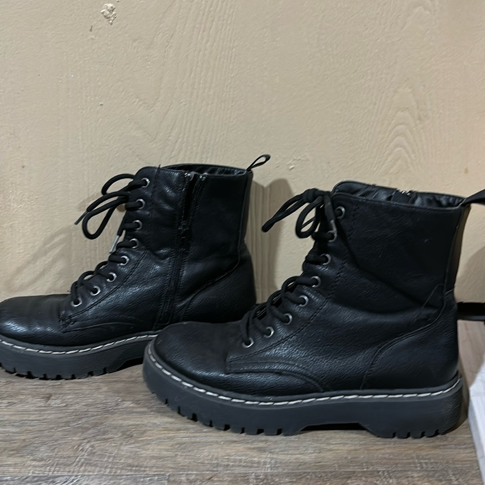 Black leather Doc Martens